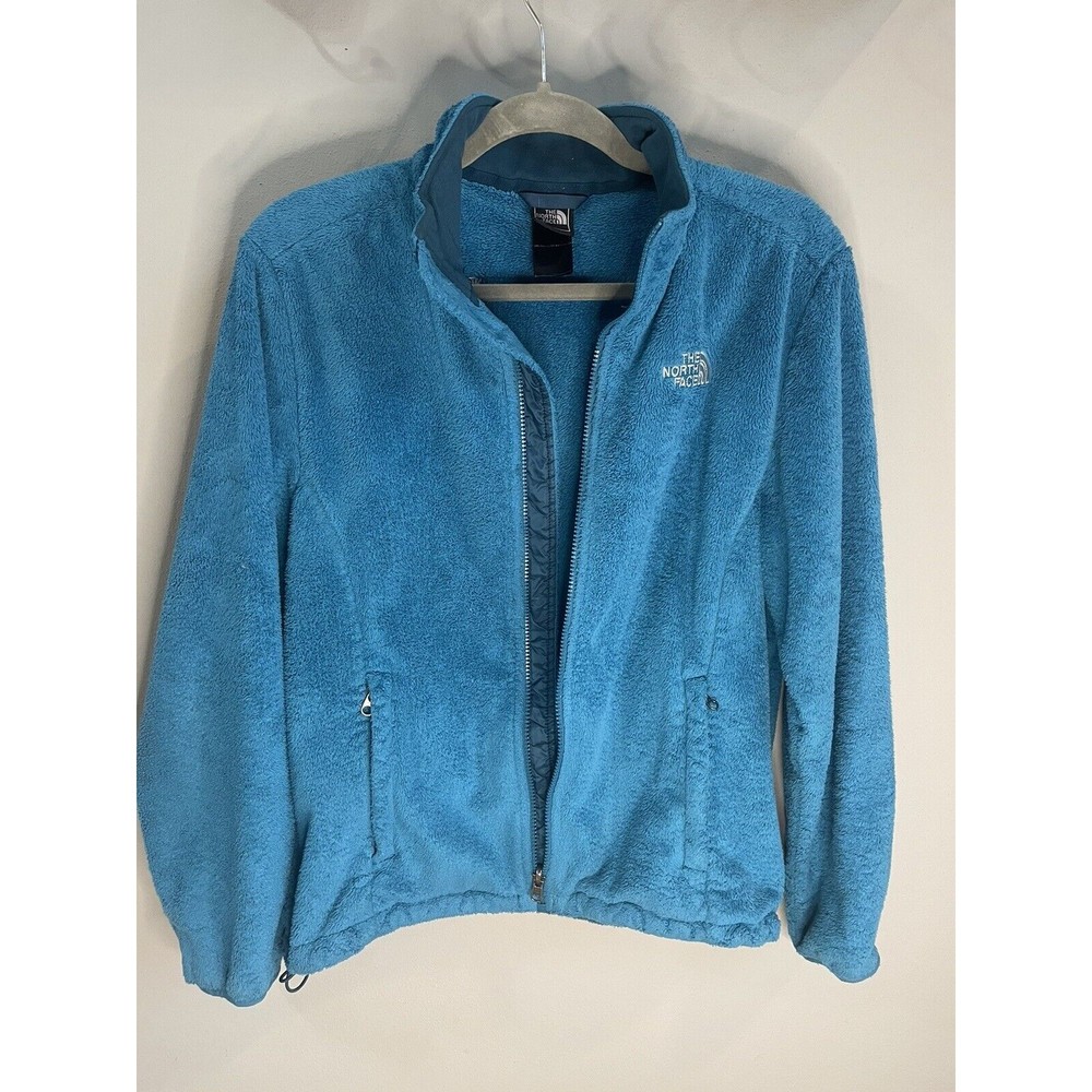 The North Face Aqua Blue/Teal Fleece Full Zip Jacket Size Women's - Medium